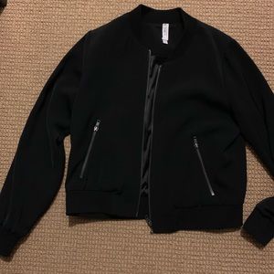 Black bomber jacket